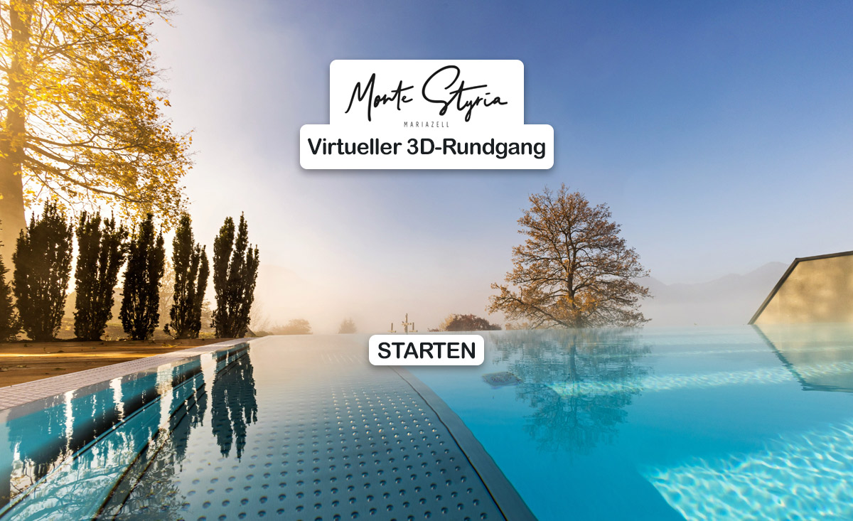 Montestryria Mariazell 3D-Rundgang Chalets Suiten Steiermark
