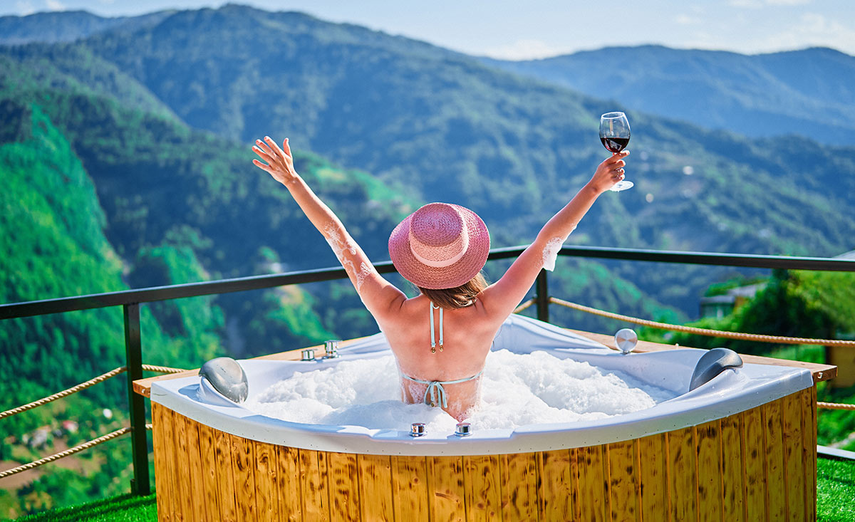 Chalets mit Whirlpool und Hot Tub