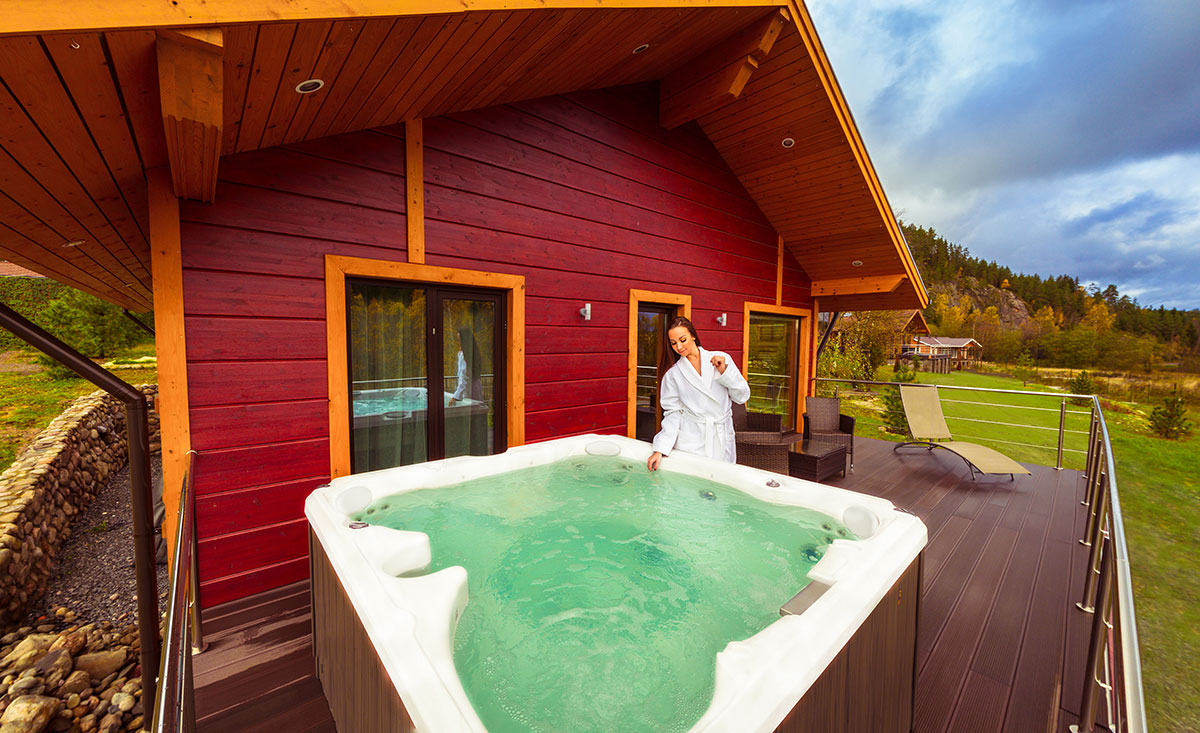 Chalets mit Whirlpool und Hot Tub