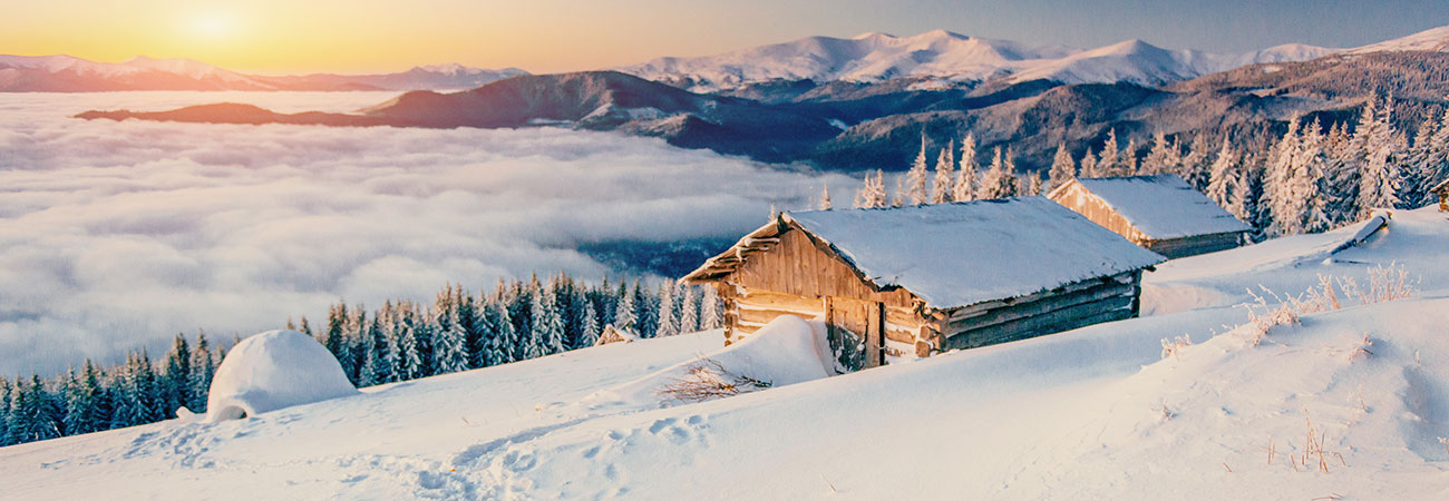 Ski- & Winterurlaub in abgeschiedenen Hütten & Lodges