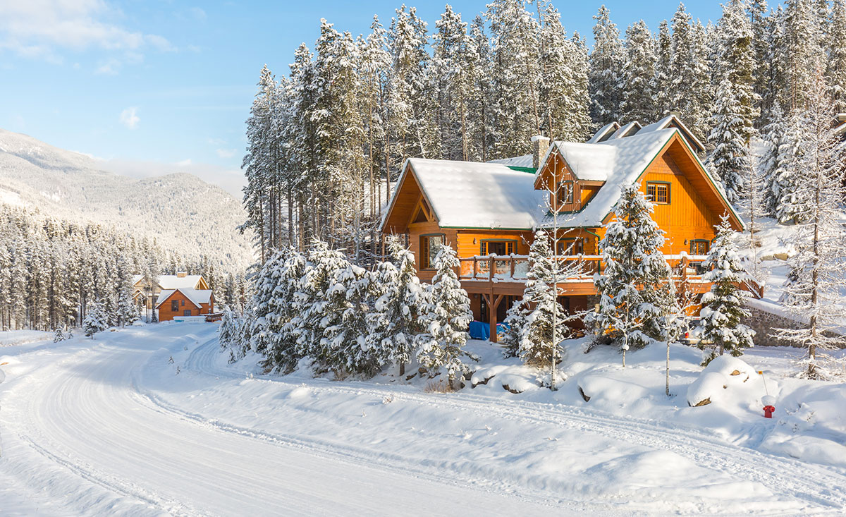 Chalets an der Piste