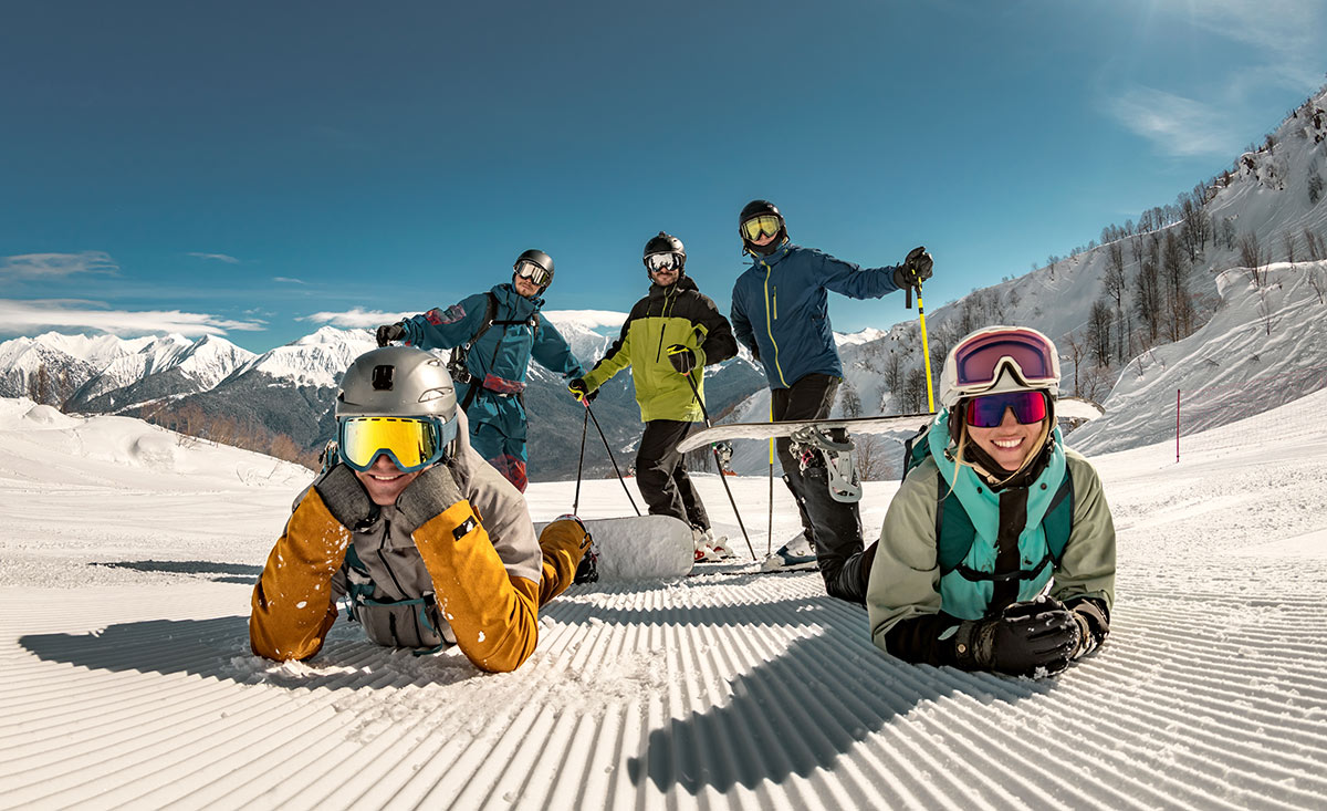 Chalets an der Piste